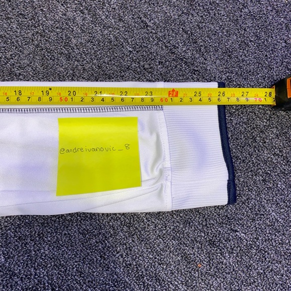 Adidas ClimaLite Zip-Up Polyester Jacket - White/Navy/Neon Green - Picture 6 of 7